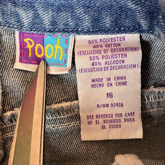 Vintage 1990s Winnie the Pooh Disney Cartoon Denim Jeans - Picture 5 of 10